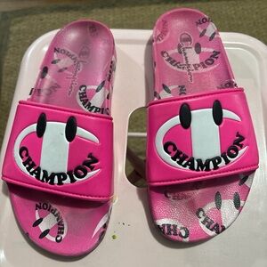 Champion Kids Bright Pink Slide Sandals